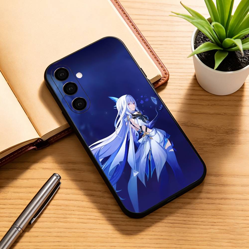 

S-Skirk Impact Genshin Phone Case For Samsung Galaxy A73,A72,A71,A70,A53,A52,A51,Soft Silicone Black Cover Samsung a71 5g