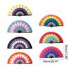 Colourful Fans Hand Fans Small Fan Foldable Hand Fans Dance Decorations Great Gift for Dance Enthusiasts & Party Lover