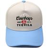 Cowboys & Tequila Cappellino da camionista Ricamo sulla visiera Abbinamento colori vintage Berretto da baseball Maschio Femmina Casual
