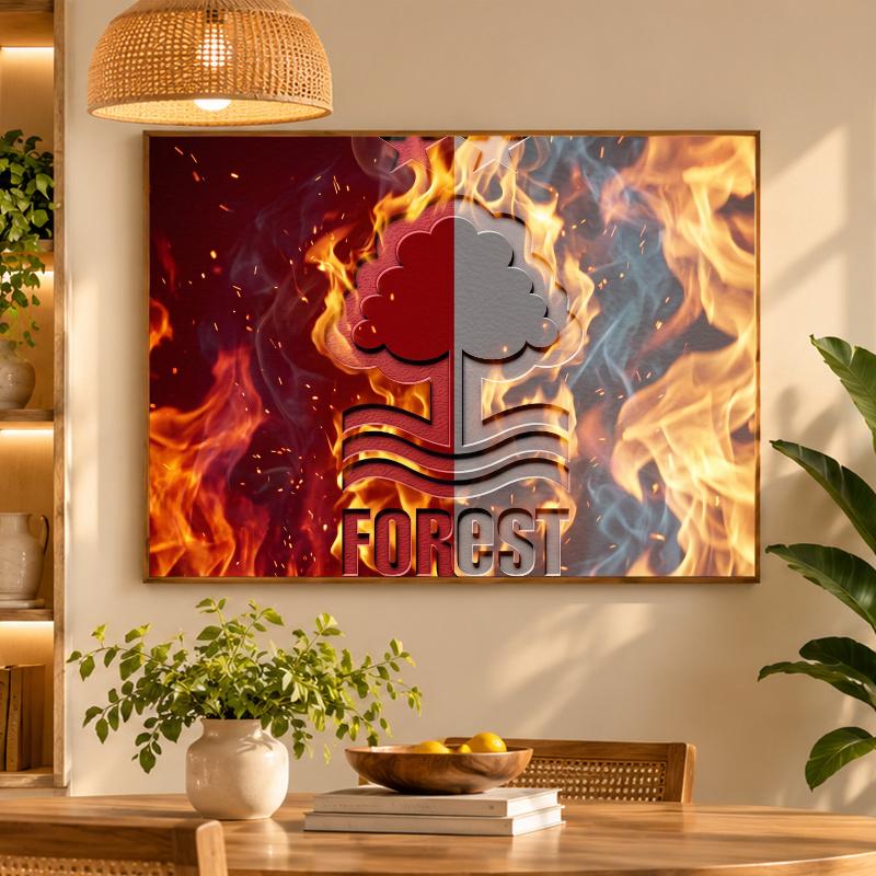 5D Diamond Painting Nottingham Forest Football DIY Full Drill Diamond Art Kit Home Decoration