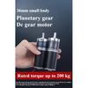 36-36ZY Hohes Drehmoment Niedrige Geräuschentwicklung Lange Lebensdauer Reversibel Einstellbare Geschwindigkeit Getriebemotor 100kg.cm 12V 24V DC Planetengetriebemotor