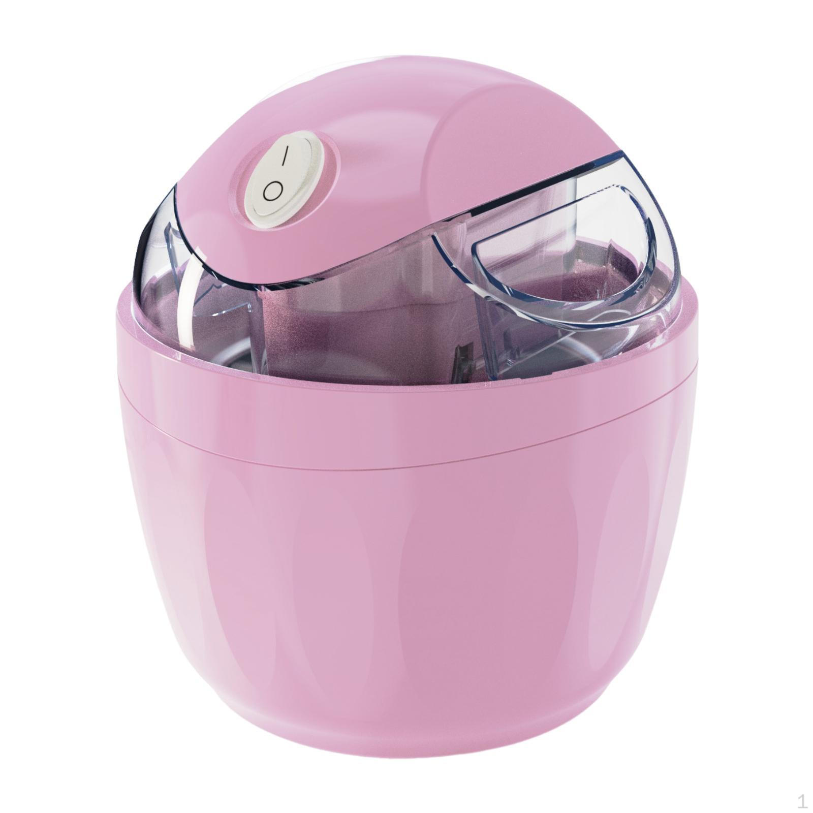 

Мороженица 12 В Маленький кухонный прибор Экономия места 500 мл Десерт Розовый Pink