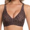 Leopard Print Wireless Bra: Sexy, Comfortable, Skin-friendly, Anti-sagging Women's Underwear.