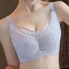 European and American Breathable Plus Size Bra Sexy Mesh Soft Steel Ring Exquisite Lace U-shaped Beautiful Back Plus Size Underwear