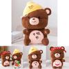 Adorable Teddy Bear Plush Toy Doll With Soft Short Pile Material For Kids Gifts