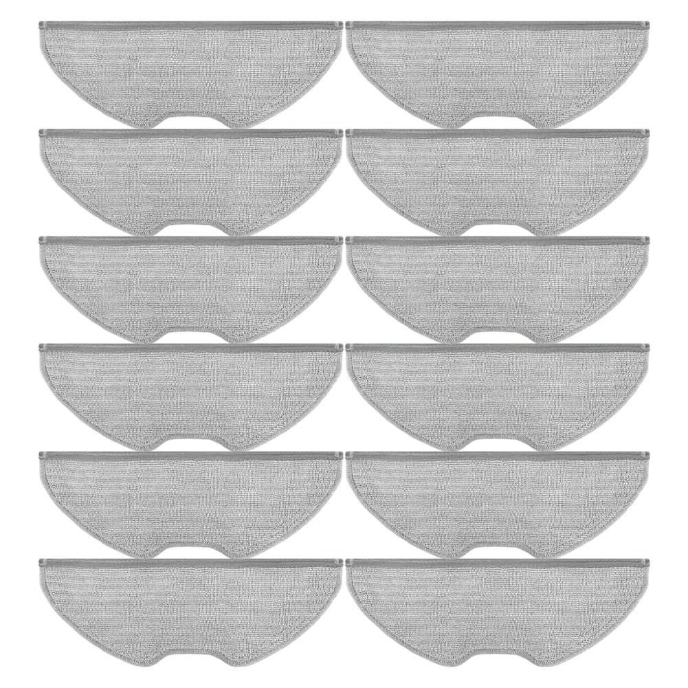 For Xiaomi H40 OV51 Robot Vacuum Mop Cloths 12 Pack Microfiber Replacement Pads Cleaning Accessories Home Supplies