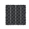 Interlocking Deck Tiles 54 Pack 12"x12" Plastic for Porch Dark Grey