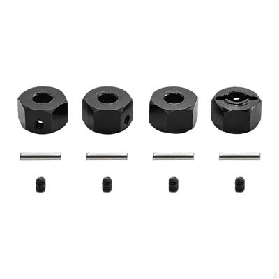 4 sztuki 1/10 skala RC Hex piasty koła akcesoria DIY zmodyfikowane 12mm zamienniki dla miniaturowych samochodów hobbystycznych