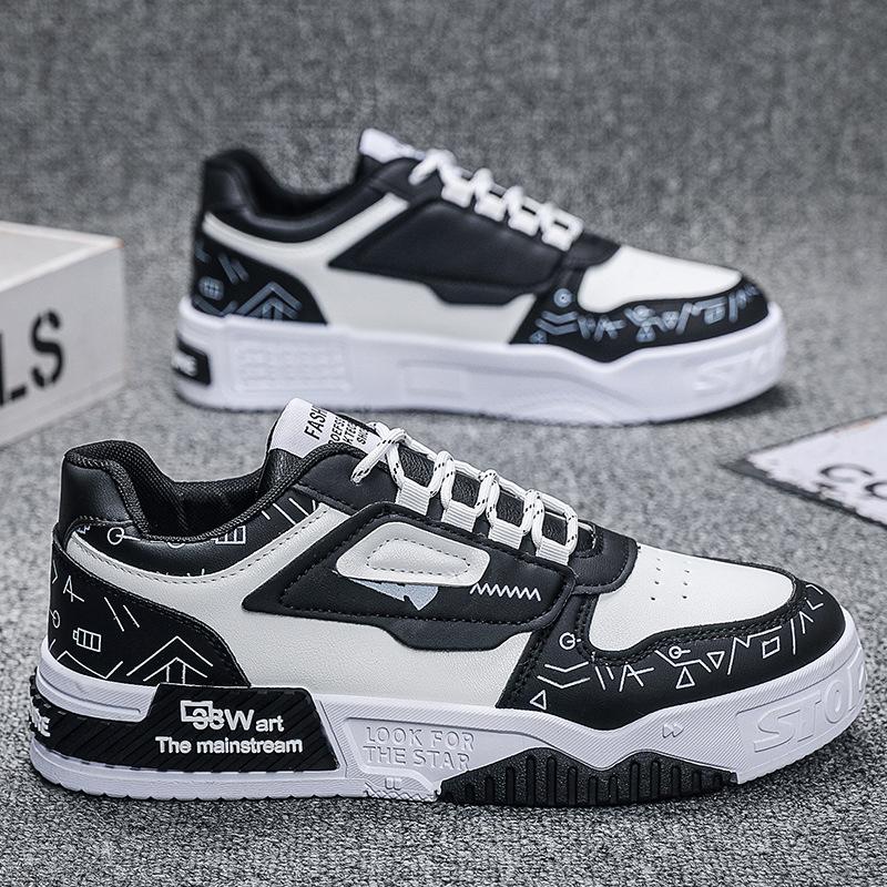 Men's Board Shoes Students Sports Casual Shoes, Men Korean Fashion Men's Shoes Trend Single Shoes