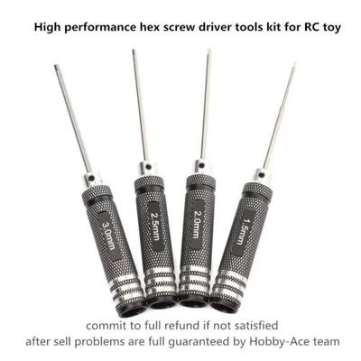 4PCS Top Quality Titanium Nitride TiNi Hexagon Screwdriver Set Maintenance Tool Set 1.5mm/2mm/2.5mm/3.0mm For RC Helicopter