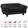 Pet Sofa for Dogs Black 72 x 45 x 30 cm Plush