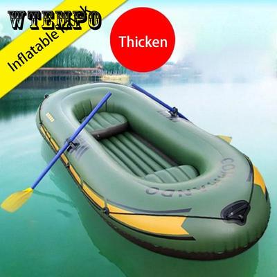 Bateau gonflable Kayak épaissi 2/3 personnes bateau d'assaut bateau gonflable de pêche de sauvetage bateau à moteur à fond dur résistant à l'usure