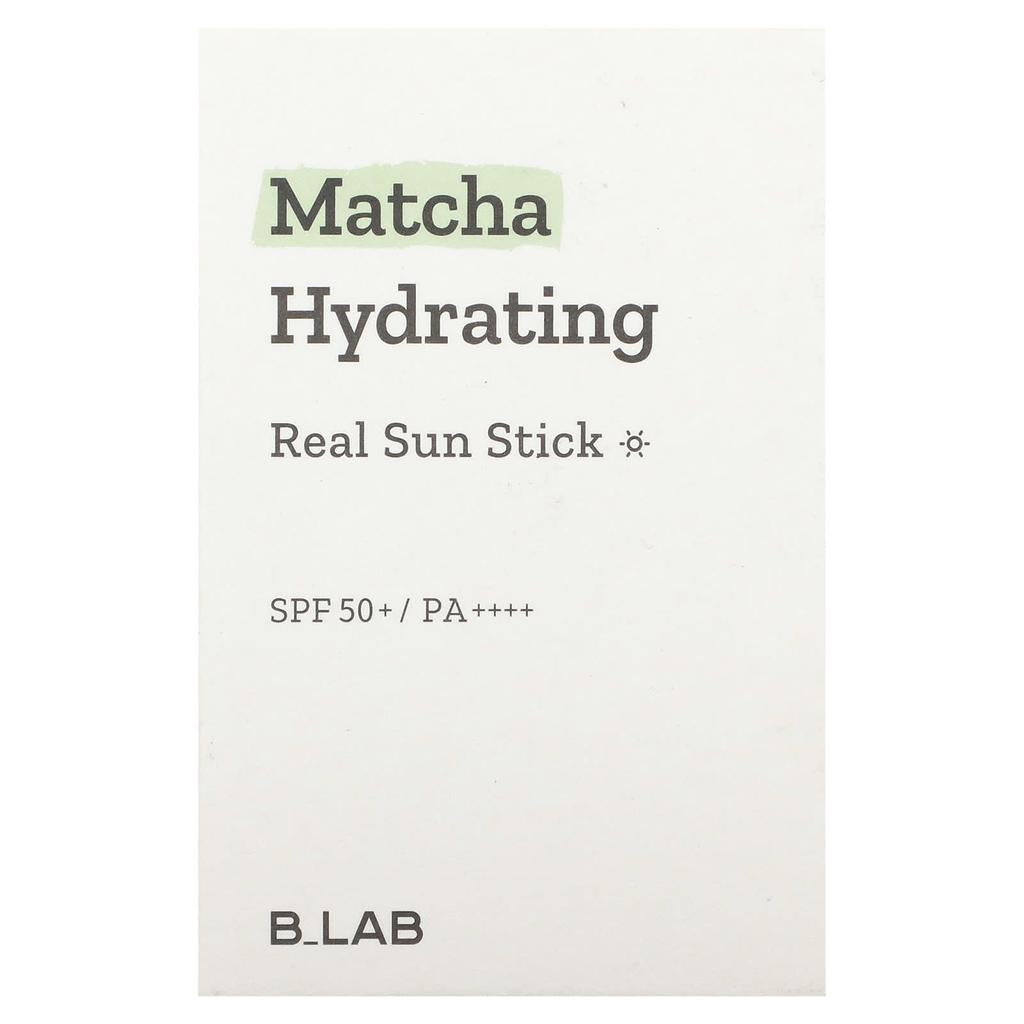 B_Lab, Matcha Hydrating, Real Sun Stick, SPF 50+ PA++++, 21g (0,74 Unzen)