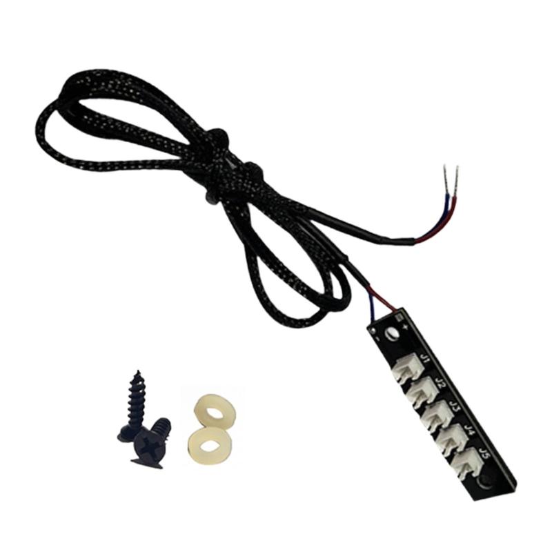 

MultiFan Expansion PC Fan Hub 5Way 2Pin Splitter For Enhances Computer Case Airflows Management And Organized Wiring 1