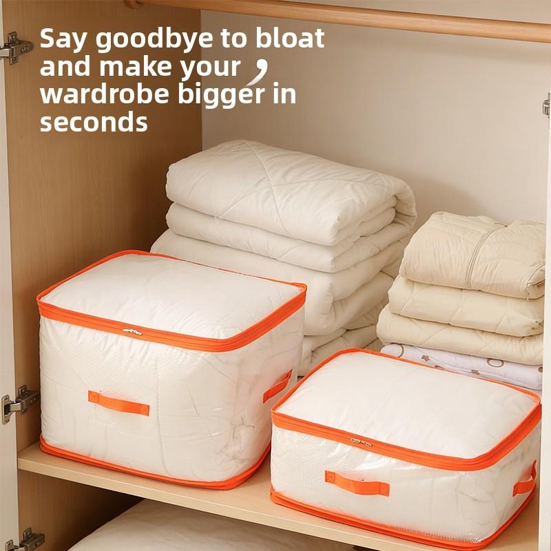 Pvc Quilt Storage Bag With Breathable Mesh Panel For Seasonal Duvet And Clothing