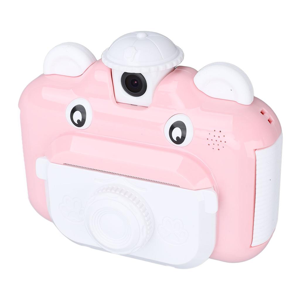 Instant Print Camera for Kids 2.4inch HD 1080P 3 Paper Rolls Lanyard Autofocus 180 Degree Flipping
