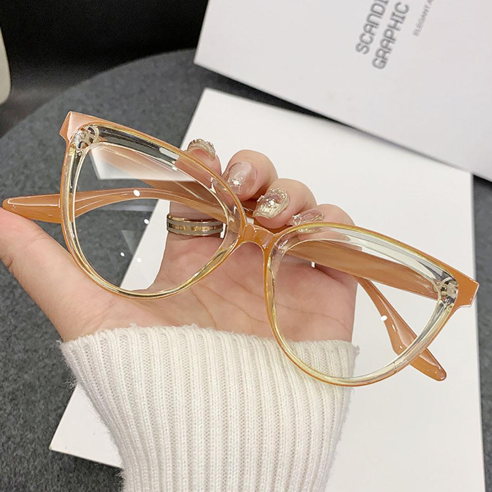 PC Optische Brillen Modische Modische Brillen Katzenaugenbrillen Vielseitige Blaulichtfilterbrillen für Party-Zusammenkünfte
