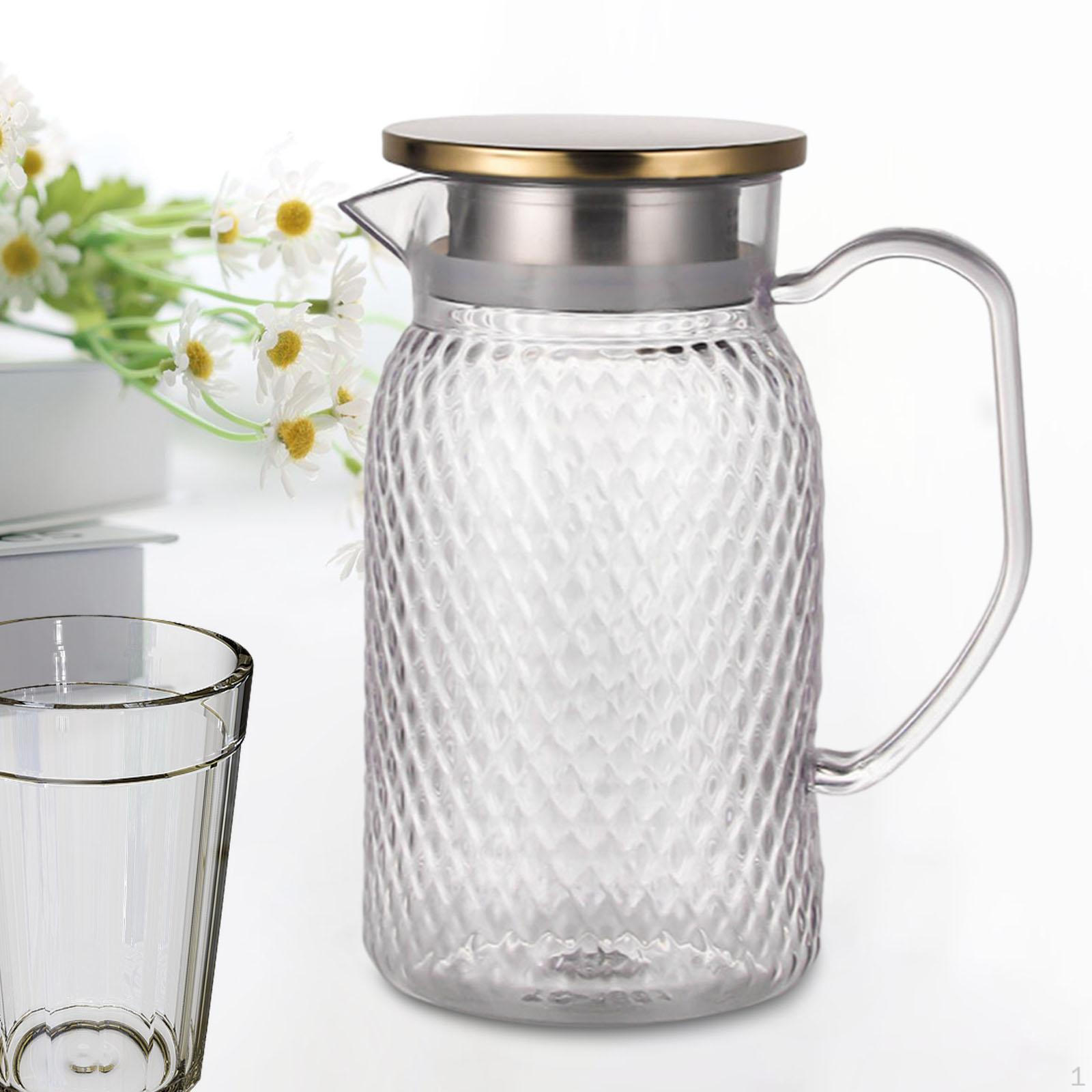 

Кувшин для напитков Холодный ПК и крышка Кувшин для воды Графин для чая со льдом Ресторан «Антипад» steel lid gold