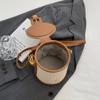 Luxury Retro Bucket Bag for Women  Autumn New Chic  Pluto Canvas Patchwork Elegant Feminine Crossbody Bags