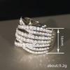 Wind Ring Woman, Shining Light Luxury High-End Jewelry, Temperament Internet Celebrity Style Cross Design