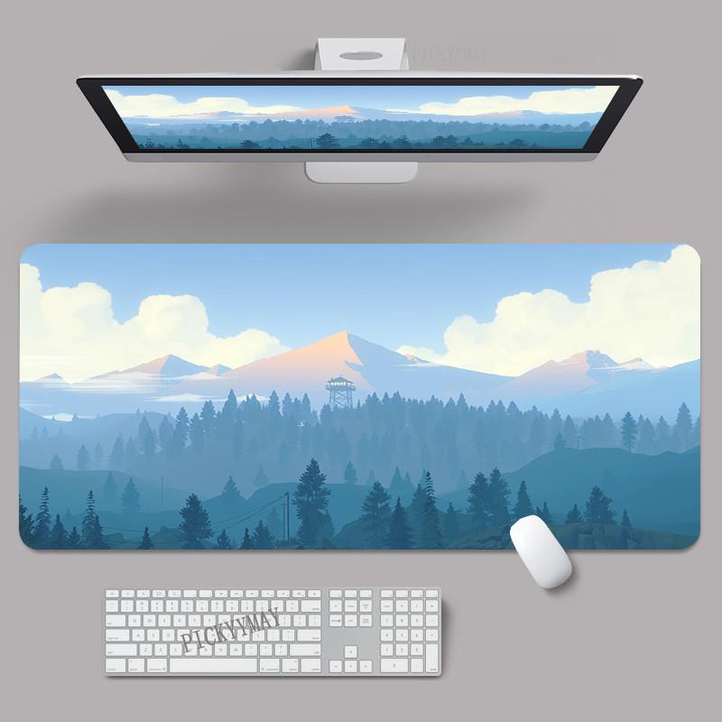 Mouse Pads Design Forest Firewatch Gaming Mousepads Xcm Large Mousepad Gamer Rubber Mat Company Desk Pad Design For Gift