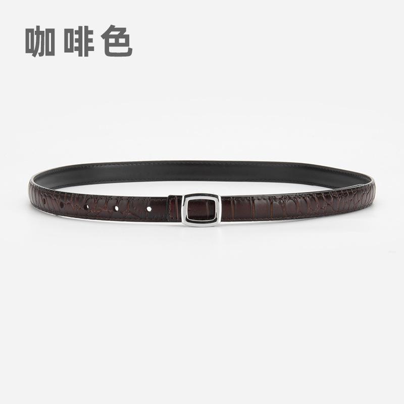 

Женский кожаный ремень с рисунком аллигатора, простой ремень премиум-класса для платья, модный ремень для женщин 105cm