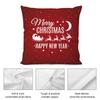 Christmas Santa Snowflake Elk Pillow Case  Plush Fabric Soft  Pillowcase Double Sided Print Cushion Cover Household Gifts