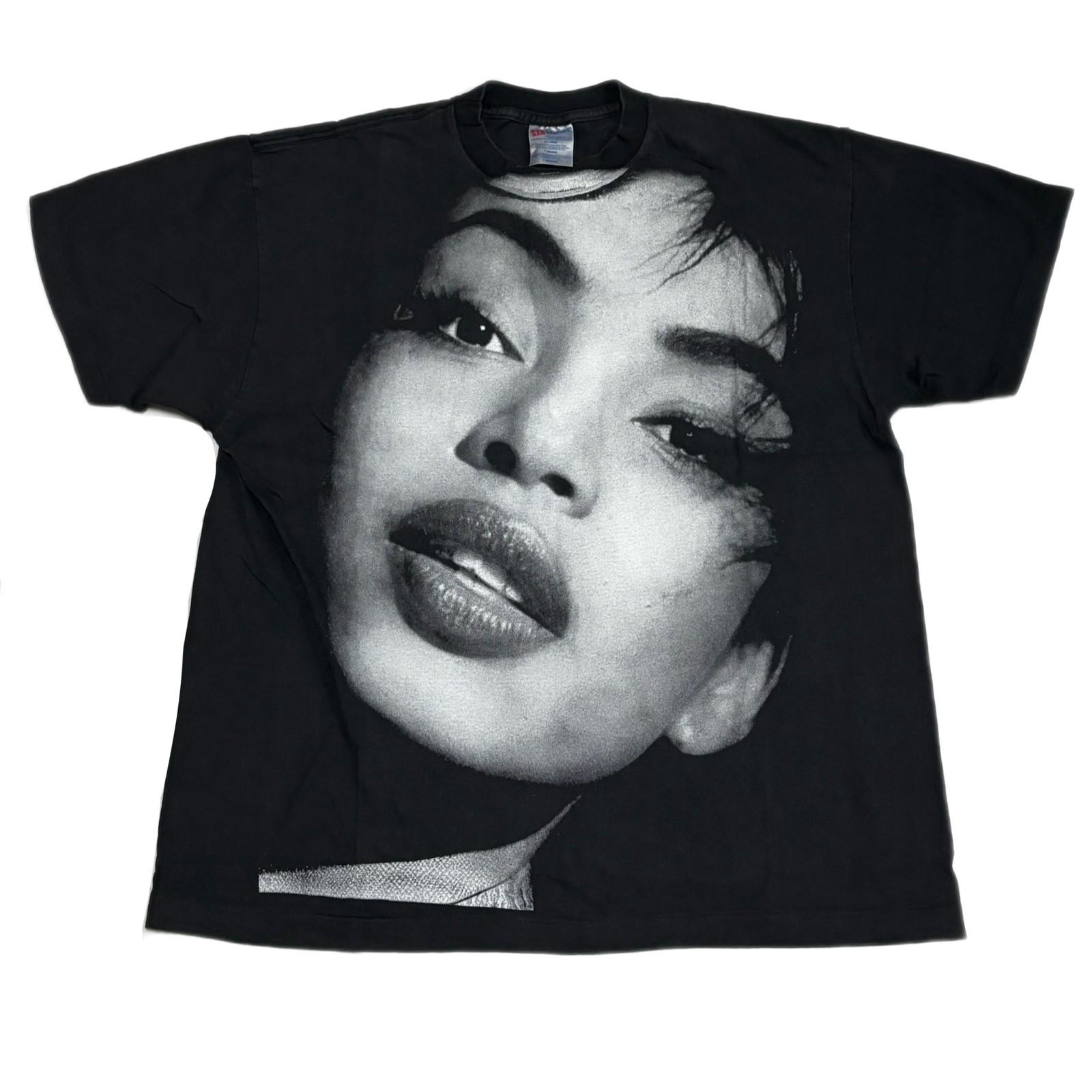 Vintage Sade Diamond Life AOP 80s Band XL Single Stitch Faded T-Shirt REPRINT S