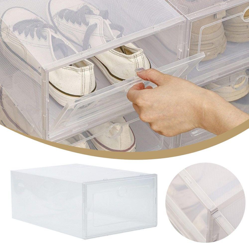 Transparent Shoe Boxes Plastic Sneaker Boxes New Shoe Cases Household