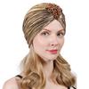 Indian Women Chemo Cap Muslim Diamonds Hijab Pleated Turban Wrap Headscarf Beanies Hair Loss Bonnet Hat Femme Turbante Mujer New