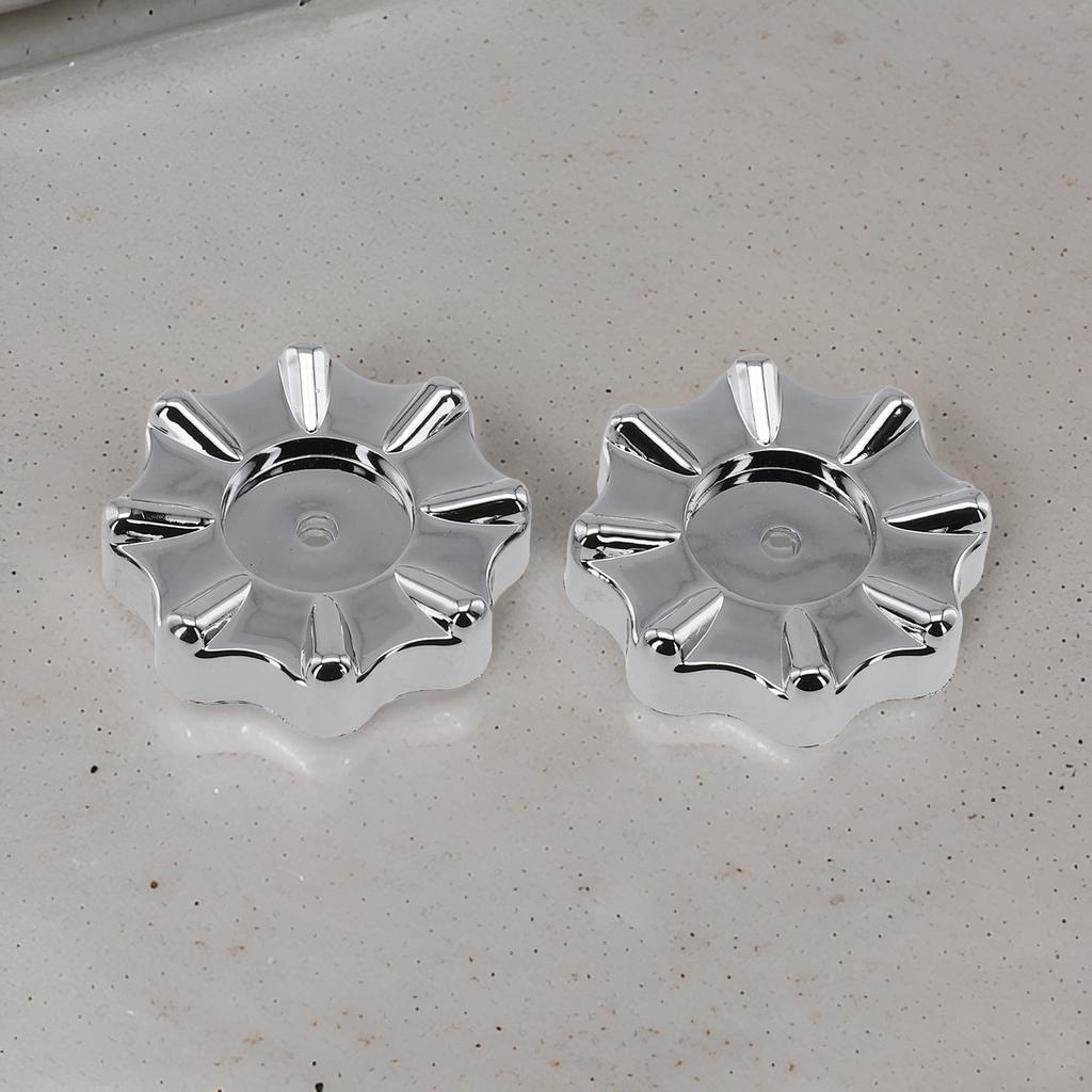 2pcs Knob Handles Square Mounting Port Wheel Handle 13mm Height 50mm Overall Dia Faucet Handles Manifold Gauges