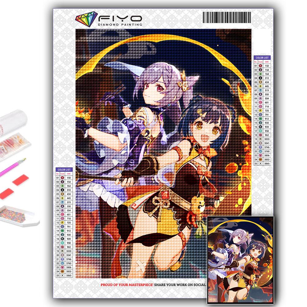 Diamond Painting Genshin Diamond Mosaic Craft Diamond Embroidery Painting