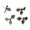 Holiday Party Christmas Decorations Handcraft Accessories Artificial Leaf Berry Fake Fruit Plant