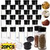 5/10/15/20 pezzi Barattoli per spezie Barattolo per sale e pepe Barattolo per spezie Organizzatore per spezie Condimento per barbecue in plastica Gadget da cucina Strumento