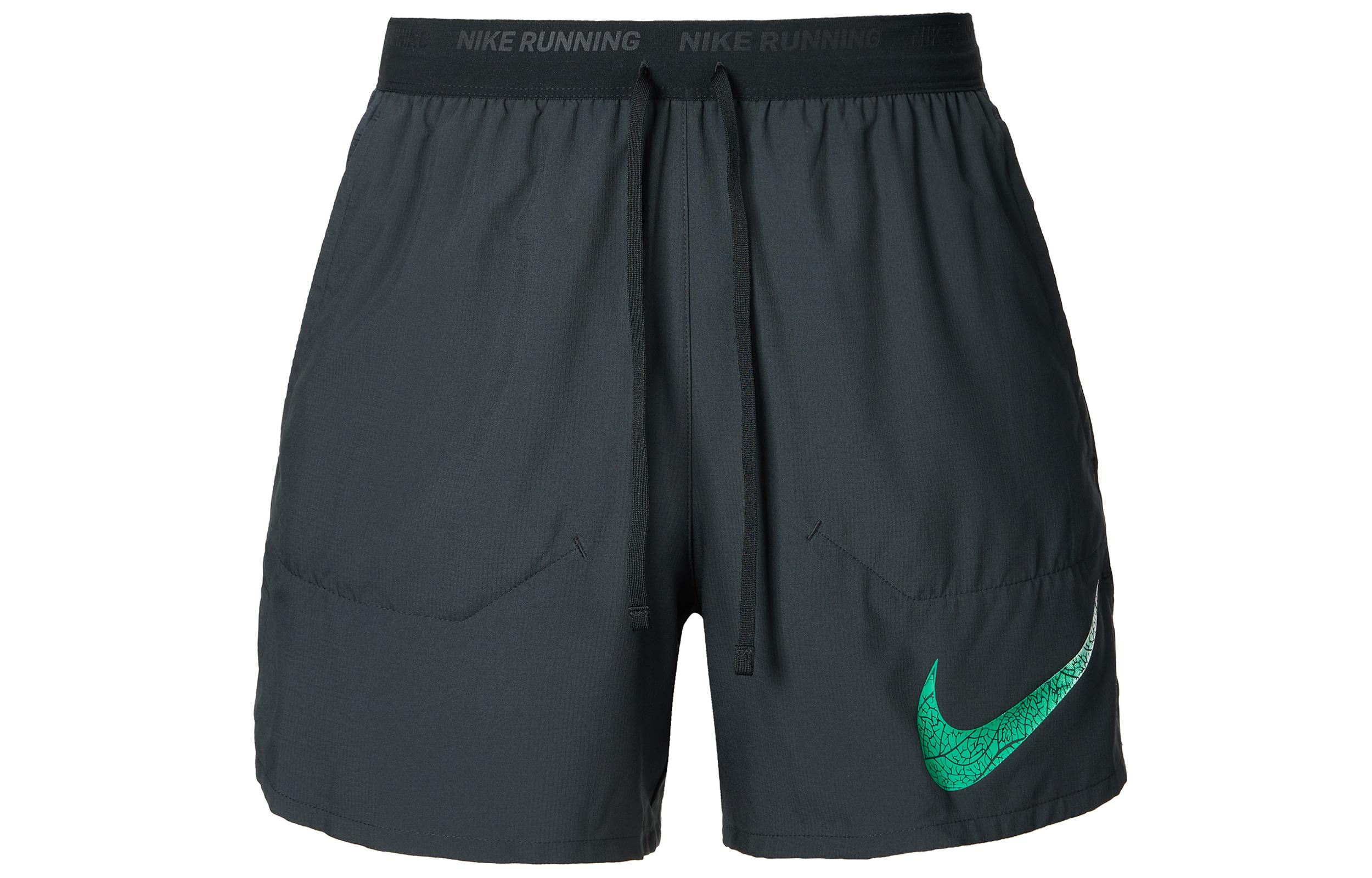 Nike Dri Fit Sports Shorts Men s Black/Black/Stadium Green FZ1077-010 S