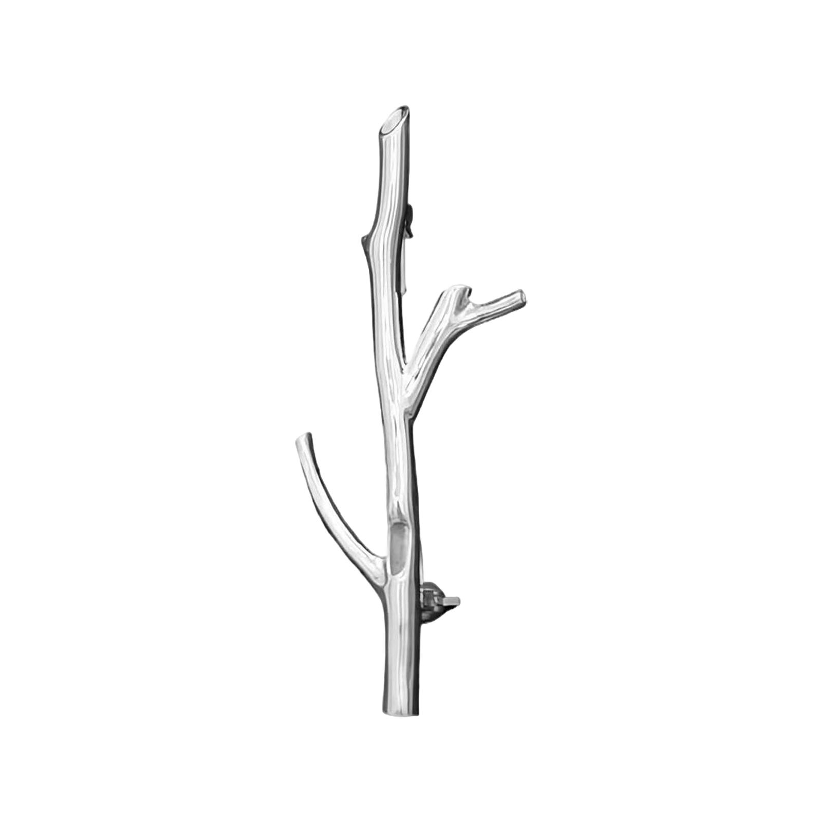 

Брошь-цветок в форме ветки, брошь-клипса для букета, которую можно носить, металлическая брошь для букета, вмещает 4 свежих или сухих цветка. One Size