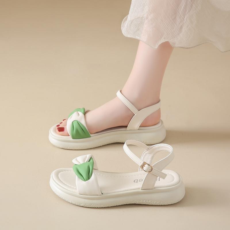 

Fashion CRLAYDK Sandals for Women Flat Shoes Comfortable Dressy Ladies Open Toe Buckle Strap Slides Leather Beach Casual Slippers 40