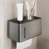 Waterproof Bathroom Tissue Rack Wall-Mounted Tissue Storage Case Durable Toilet Paper Holder  Home