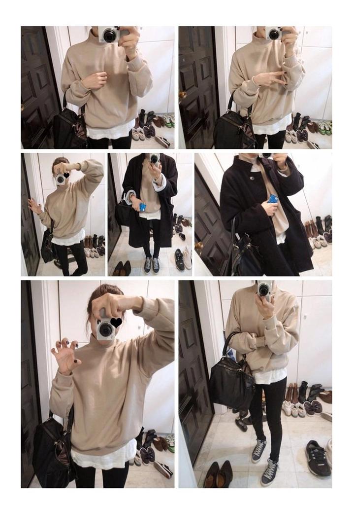 Free Shipping Women's Korean Solid Color Plus Velvet Hoodie - Autumn Winter High Collar Loose Baseball Jacket Outerwear for Students.
