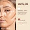 Double Ended Multi Function Contour Stick Long Lasting Highlight & Define for A Three Dimensional Nose Bridge Shadow, Waterproof Foundation