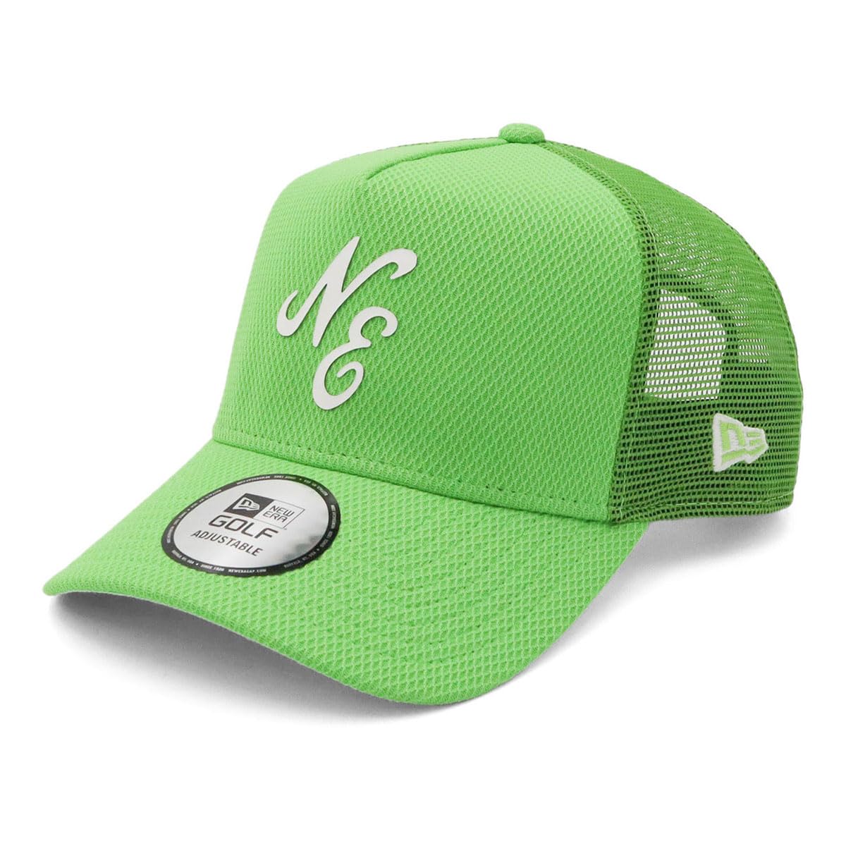 

[New Era] Гольф Кепка-сетка 9FORTYA-Frame Классический логотип с инициалами Лаймово-зеленый БЕСПЛАТНЫЙ GF 940AFTR D ERA CLASSIC NE LIME