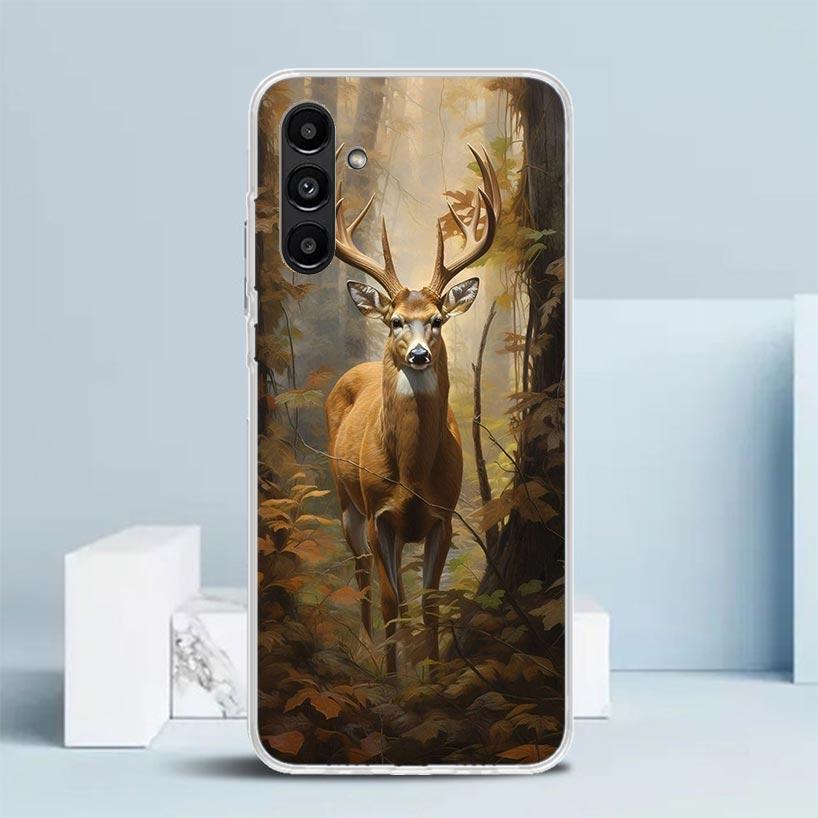 Deer Hunting Camo Cover for Samsung Galaxy A17 A37 A57 A16 A26 A36 A56 A15 A14 A55 Phone Case A13 A53 A25 A35 A24 A34 A23 A33 Ga