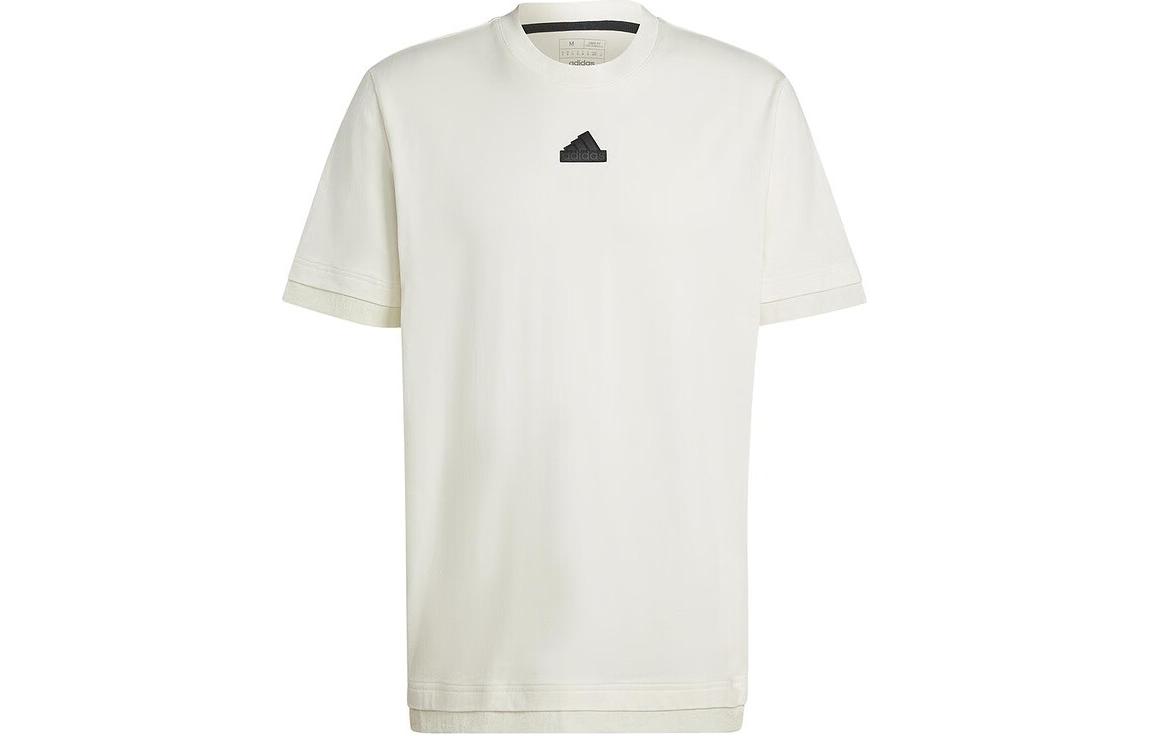 

Adidas T Shirts Men s White Crew Neck Moderate Straight Fit IR5173 XXL