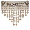 Brown Birthday Reminder Calendar 15.75 X 4.72 X 0.20in Family Sayings Pattern  for Grandma