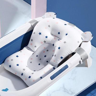 Non-Slip Baby Bathing Pad with Pocket for Newborns