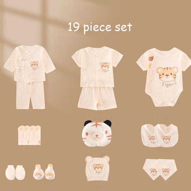 Baby Clothes Summer Gift Box Set Pure Cotton Newborn Boys and Girls Baby Clothes Newborn Supplies Mother and Baby Supplies