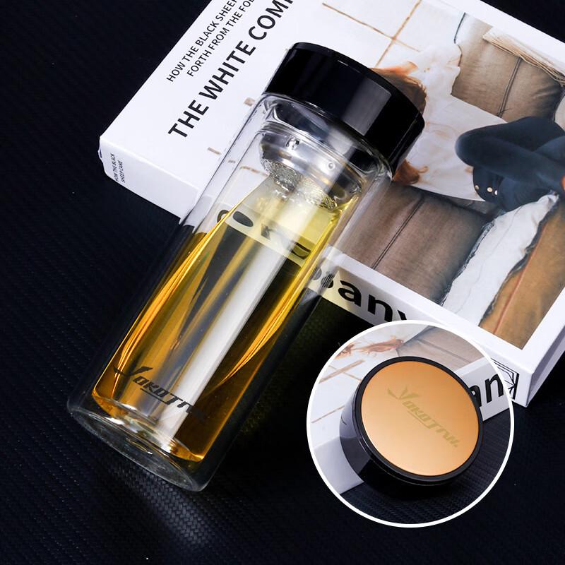 U-Topper YT-S01 Double-Layer Portable Glass Tea Infuser Cup