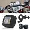 Sistema de monitoramento de pressão de pneus TPMS para motocicletas Alarme de temperatura com 2 sensores externos Sistemas de alarme de pneus para motocicletas em tempo real