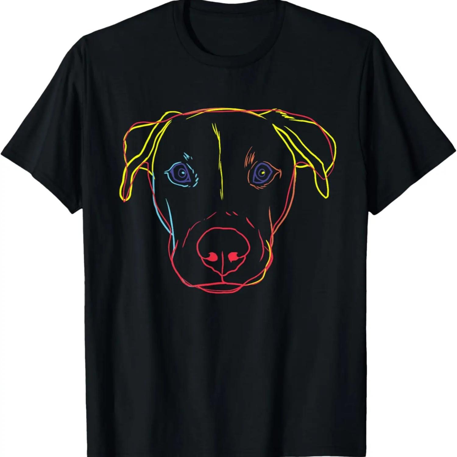 Colorful Dog Black Mouth Cur T-Shirt S