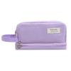 Large Capacity Multi-Layer Pencil Case - Solid Macaron Colors, Ideal for Middle School Students
